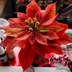 & Poinsettia Flexi Gum Paste Floral Workshop by Overseas Instructor Anand Kumar